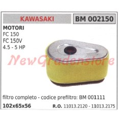 Filtro aria KAWASAKI motore FC 150 150V 4.5 5 HP 002150 | Newgardenstore.eu