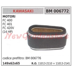 Air filter KAWASAKI engine FC 400 401 420V (14 HP) 006772 11013-2110 11013-2141