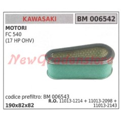 Air filter KAWASAKI engine FC 540 (17 HP OVH) 006542