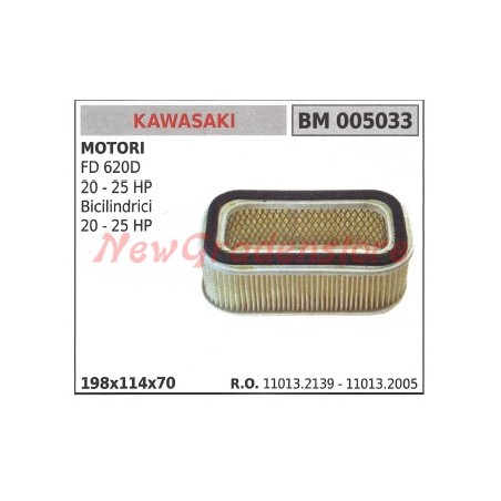 Filtro aria KAWASAKI motore FD 620D 20 25 HP bicilindrici 20 25 HP 005033 | Newgardenstore.eu