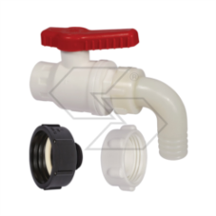 Tank-Kit S60x6 Innengewinde-Adapteranschluss / Kugelhahn / gebogener Anschluss A25798