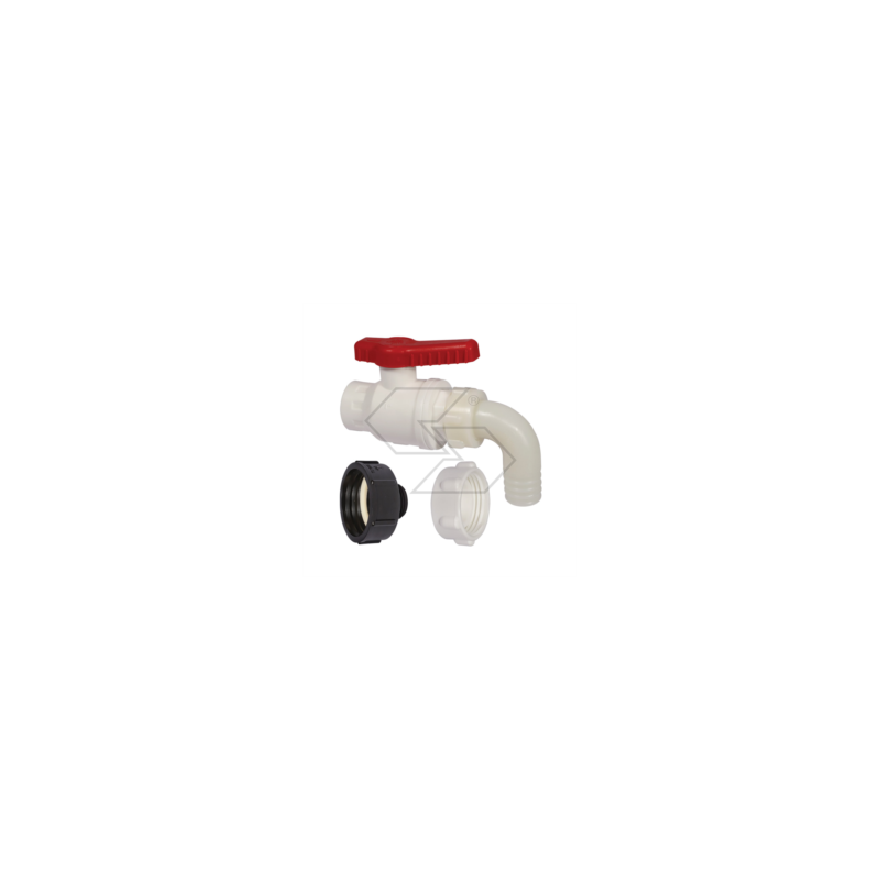 Kit de depósito S60x6, adaptador hembra / válvula de bola / racor curvo A25798