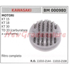 Filtro aria KAWASAKI motore KT 15 18 30 TD 33 (carburatore a vaschetta) 000980 | Newgardenstore.eu