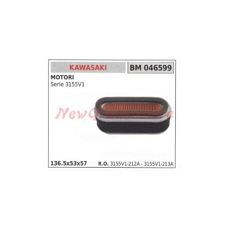 Filtro aria KAWASAKI motore Serie 3155V1 046599 | Newgardenstore.eu