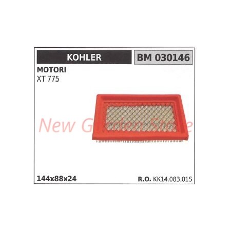 Filtro de aire KOHLER motor XT 775 030146 | Newgardenstore.eu