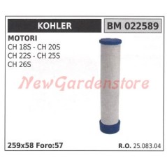 Filtro aria KOHLER trattorino rasaerba CH 18S 20S 22S 25S 26S 022589 | Newgardenstore.eu