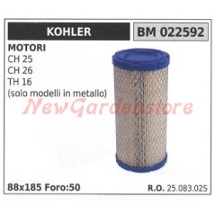 Filtro aria KOHLER trattorino rasaerba CH 25 26 TH 16 (solo modelli in metallo) 022592 | Newgardenstore.eu