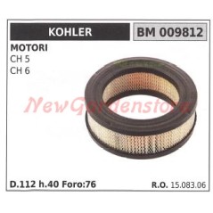 KOHLER lawn tractor CH 5 6 air filter 009812