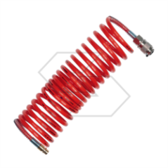 Tubo spiralato per compressori con innesti rapidi Ø 8x10 mm lunghezza 20 m A16527