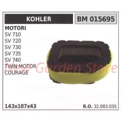 Filtro aria KOHLER trattorino SV 710 720 730 735 740 TWIN MOTOR COURAGE 015695