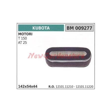 Filtro de aire motor KUBOTA T 150 AT 25 009277 cortadora de césped cortadora de césped | Newgardenstore.eu