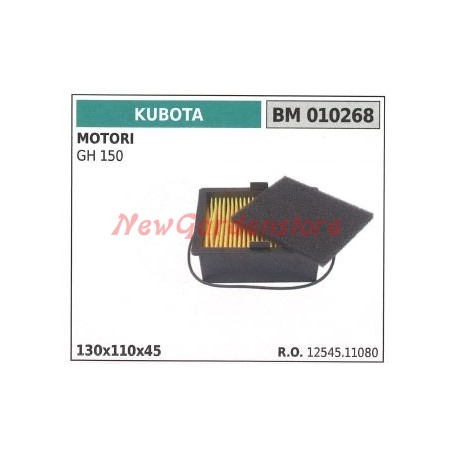 Filtro de aire KUBOTA motor tractor GH 150 010268 | Newgardenstore.eu