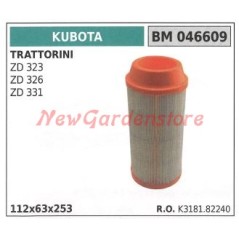 Luftfilter KUBOTA Motor Rasentraktor ZD 323 326 331 046609 | Newgardenstore.eu