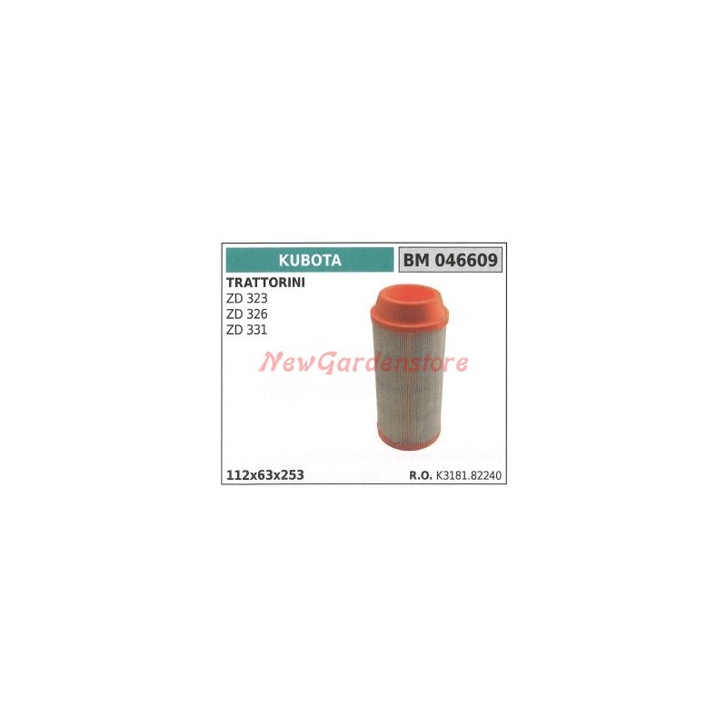 Luftfilter KUBOTA Motor Rasentraktor ZD 323 326 331 046609