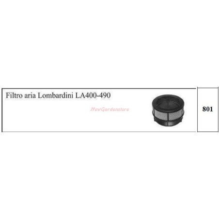 Filtro aria LOMBARDINI LA400 490 801 | Newgardenstore.eu