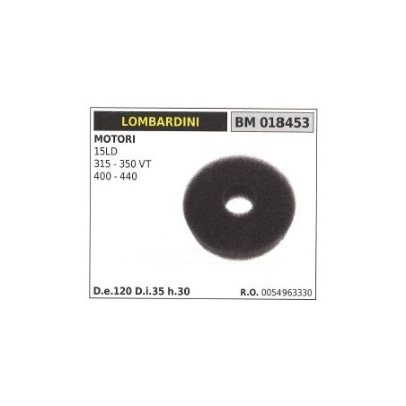 Filtro aria LOMBARDINI motocoltivatore 15LD 315 350VT 400 440 | Newgardenstore.eu