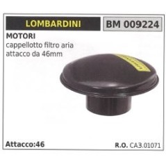 Air filter LOMBARDINI motor cultivator air filter cap 46 mm connection