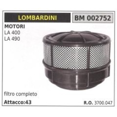 Filtro de aire motor de motocultor LOMBARDINI LA 400 LA 490 3700.047 | Newgardenstore.eu