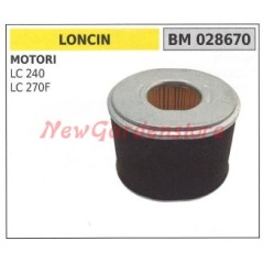 LONCIN air filter LC 240 270F lawn tractor engine 028670