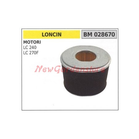 LONCIN Luftfilter LC 240 270F Rasentraktormotor 028670 | Newgardenstore.eu