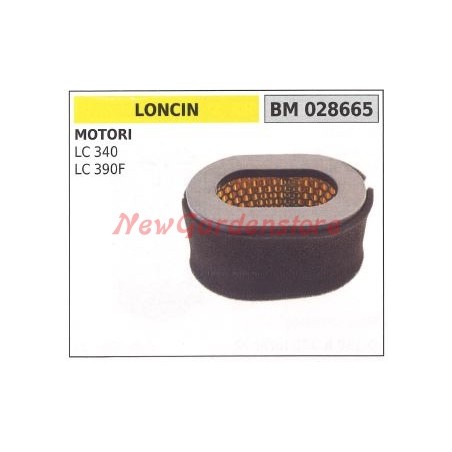 Filtro de aire LONCIN para motor de tractor de césped LC 340 390F 028665 | Newgardenstore.eu