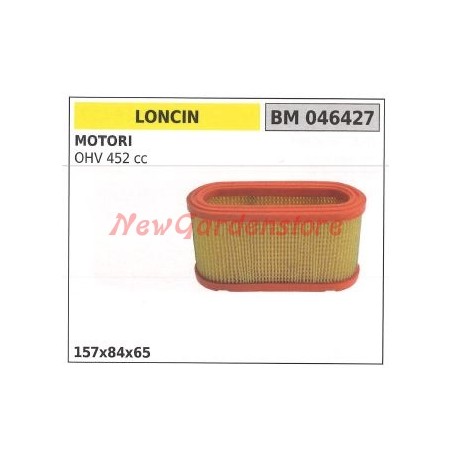 Filtro aria LONCIN motore trattorino rasaerba OHV 452 cc 046427 | Newgardenstore.eu