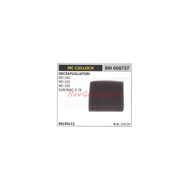 Filtre à air MC CULLOCH débroussailleuse MD 290 320 330 EUROMAC D 29 008737