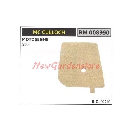 Luftfilter MC CULLOCH Kettensäge 510 008990 | Newgardenstore.eu