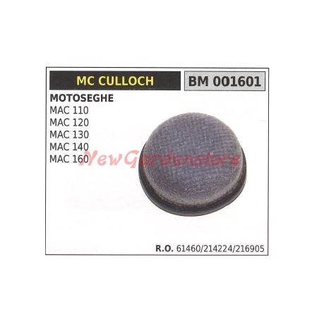 Filtro de aire MC CULLOCH motosierra MAC 110 120 130 140 160 001601 | Newgardenstore.eu