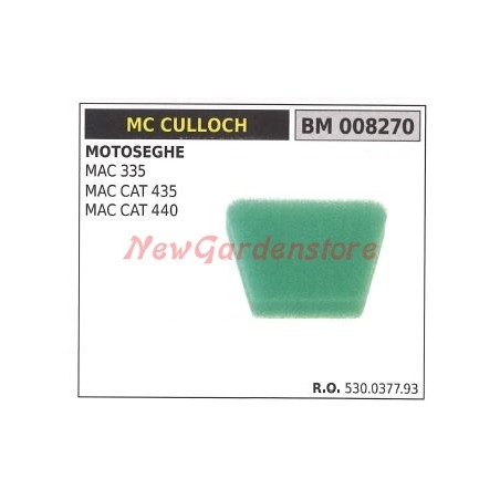 Filtre à air MC CULLOCH tronçonneuse MAC 335 CAT 435 440 008270 | Newgardenstore.eu