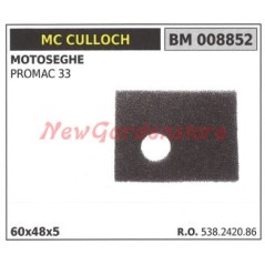 Luftfilter MC CULLOCH Kettensäge PROMAC 33 008852 | Newgardenstore.eu