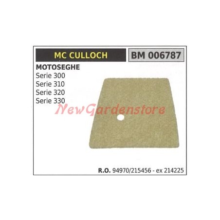 Air filter MC CULLOCH chainsaw SERIES 300 310 320 330 006787 | Newgardenstore.eu