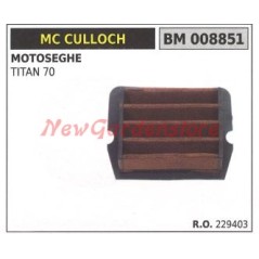Filtre à air MC CULLOCH tronçonneuse TITAN 70 008851 | Newgardenstore.eu