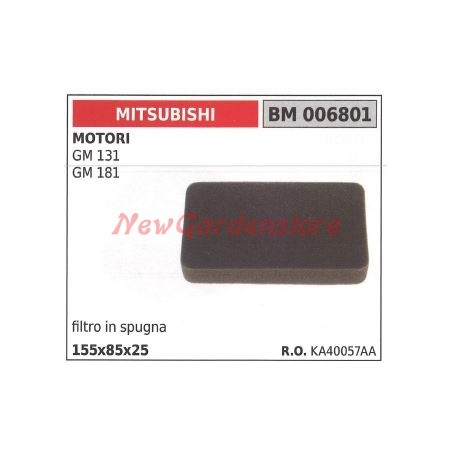 Filtre à air MITSUBISHI moteur 2 temps débroussailleuse et taille-haie GM131 006801 | Newgardenstore.eu