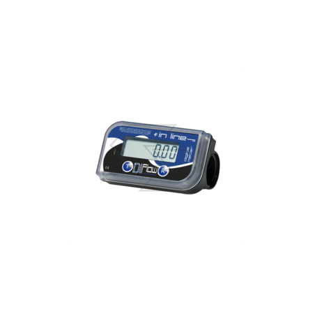 6-Digit Battery-Powered Digital Diesel/Oil Flow Meter 12V A16387 | Newgardenstore.eu