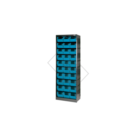 Open metal wardrobe with 30 drawers A01861 | Newgardenstore.eu
