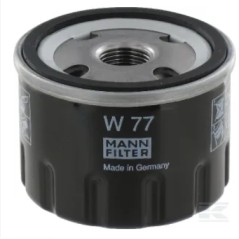 W77 engine oil filter compatible with KAWASAKI 911D lawn tractor engine | Newgardenstore.eu