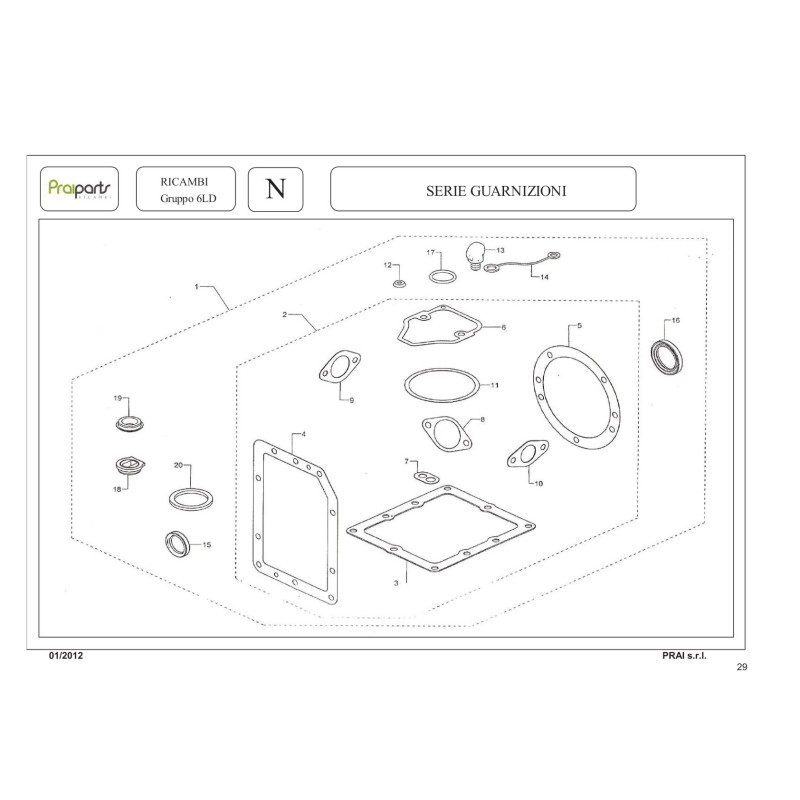 GASKET SET 6N.17.8180.55 6LD 360