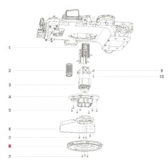 ORIGINAL SEGWAY NAVIMOW X3 Serie AB12.03.00.0004 Mähroboter-Messerscheibe | Newgardenstore.eu