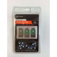 Kit de 12 lames et vis pour tondeuse robot SEGWAY NAVIMOW i Series H X3 754850