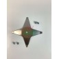 Cuchilla plana 4 puntas 15 cm para robot cortacésped AMBROGIO L15 año 2019 L15 año 2020