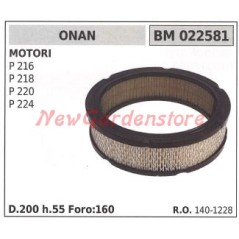 Filtre à air ONAN pour moteur monté sur tracteur P 216 218 220 224 022581