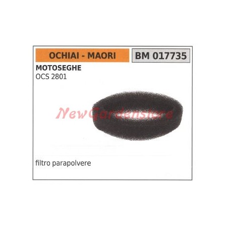 Filtre à air MAORI pour tronçonneuse OCS 2801 017735 | Newgardenstore.eu