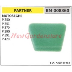 Filtro aria PARTNER motosega P350 P351 P370 P390 P391 P420 008360 530037793 | Newgardenstore.eu