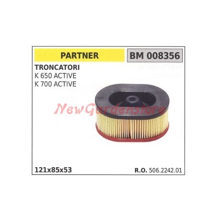 Air filter PARTNER for cutter K 650 K 700 ACTIVE 008356