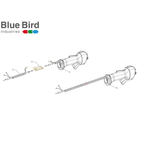 BLUE BIRD 752570 ORIGINAL GAS CABLE GROUP | Newgardenstore.eu