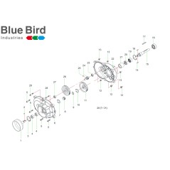 1. Untersetzungsritzel für NEA Mod. 1.5 360270 Original Blue Bird | Newgardenstore.eu