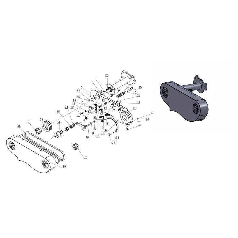 0814L.30.020
ORIGINAL BLUE BIRD ROTORRIEMENABDECKUNG 0814L.30.020