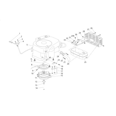 20085757\nCLUTCH BRACKET 20085757 ORIGINAL BLUE BIRD | Newgardenstore.eu