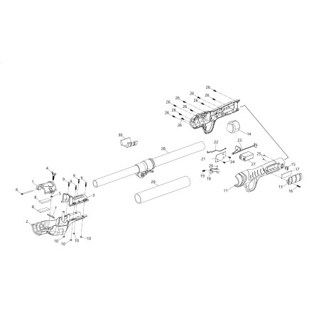 3130012020000\nORIGINAL BLUE BIRD FRONT HALF-SHELL PIN 3130012020000 | Newgardenstore.eu